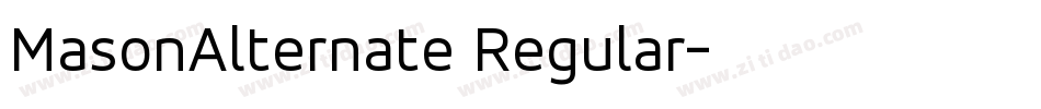 MasonAlternate Regular字体转换
